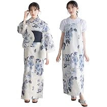 Amazon | [キョウエツ] 浴衣セット 変わり織 生成り ワンピース 2点